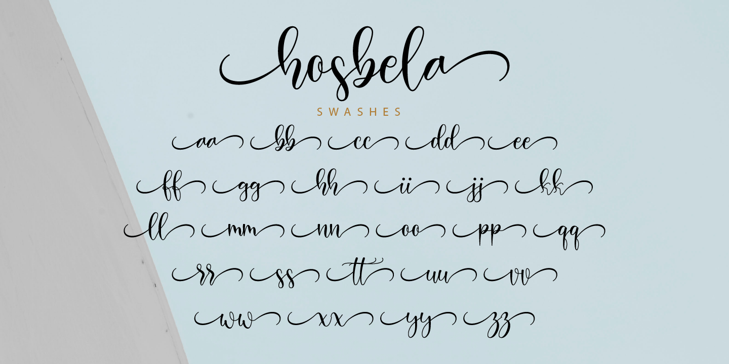 Example font Hosbela #2